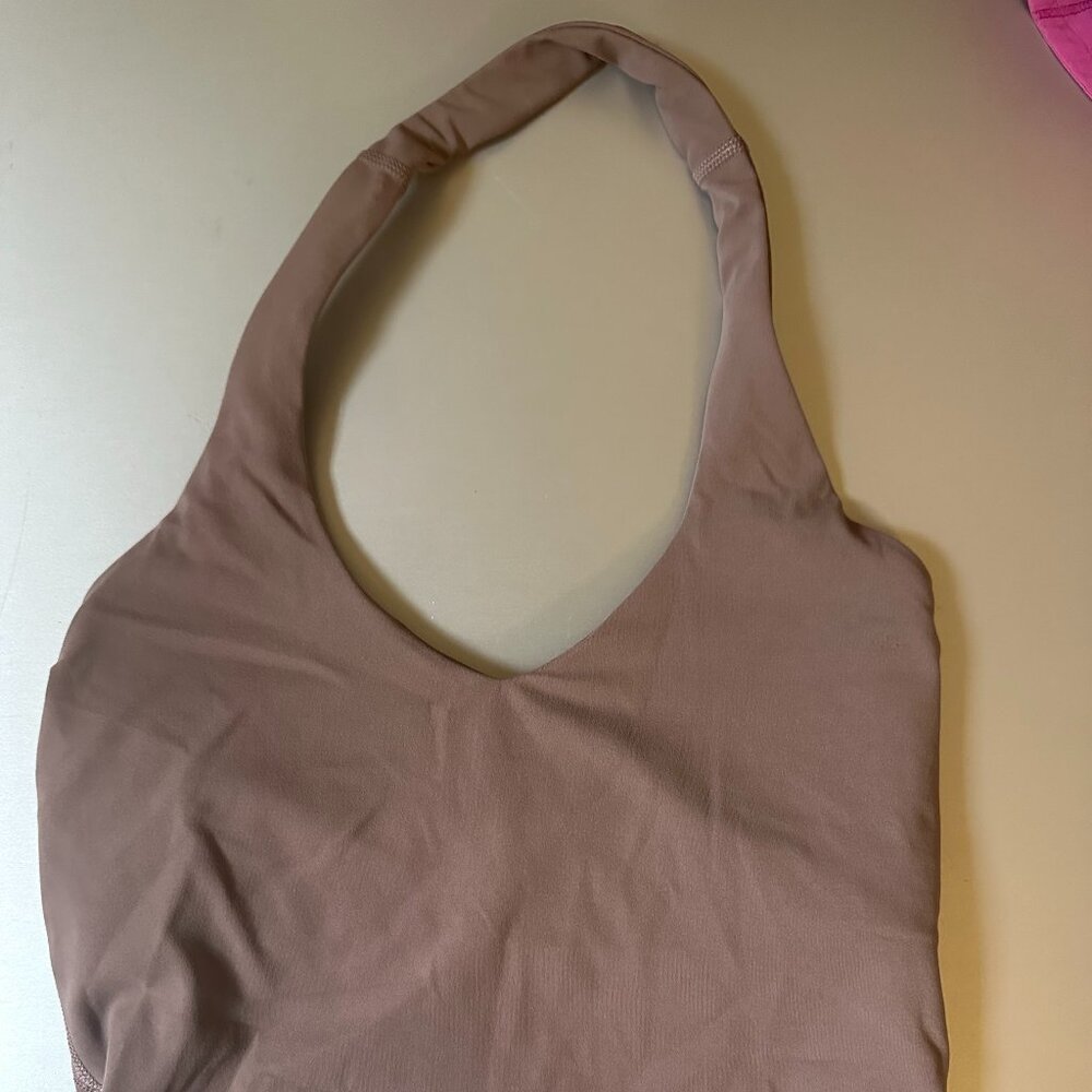 lululemon align halter tank in dusty rose
